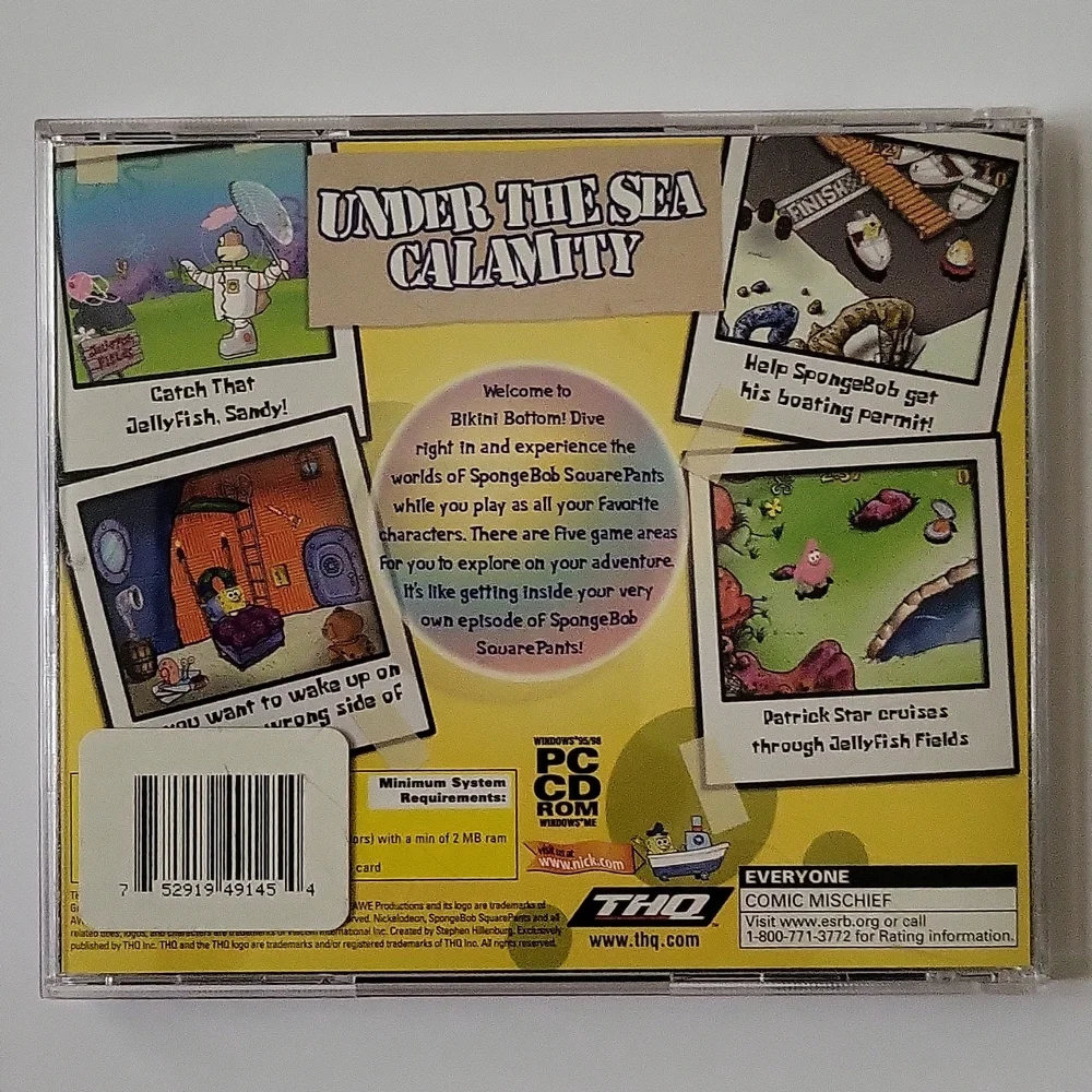 SpongeBob SquarePants Operation Crabby Patty THQ PC CD